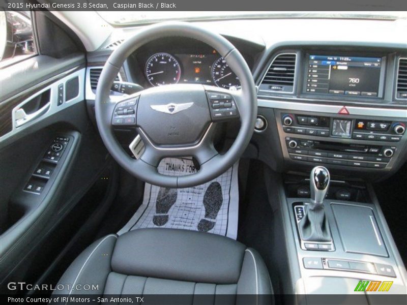 Caspian Black / Black 2015 Hyundai Genesis 3.8 Sedan