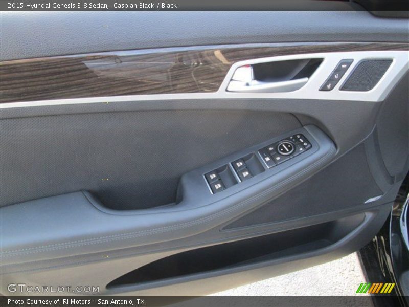 Caspian Black / Black 2015 Hyundai Genesis 3.8 Sedan