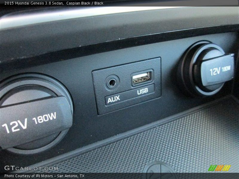 Caspian Black / Black 2015 Hyundai Genesis 3.8 Sedan