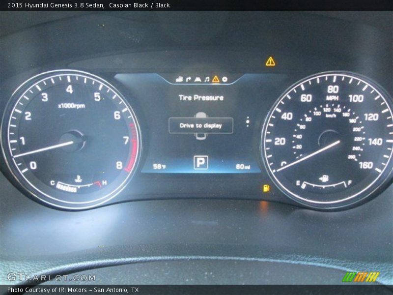 Caspian Black / Black 2015 Hyundai Genesis 3.8 Sedan