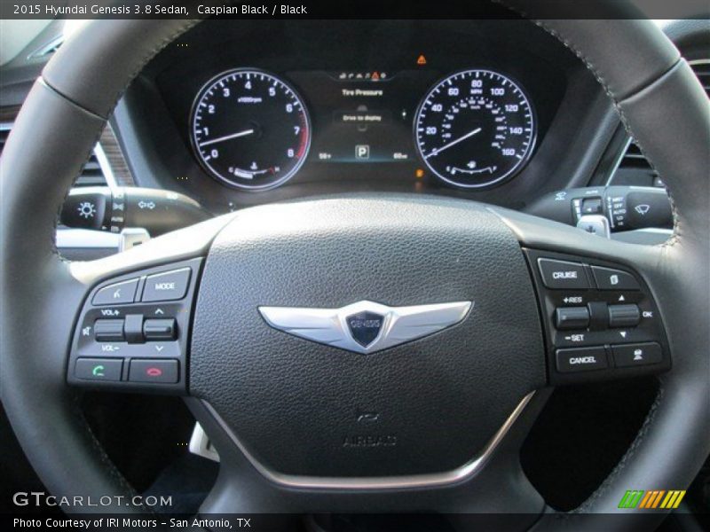 Caspian Black / Black 2015 Hyundai Genesis 3.8 Sedan