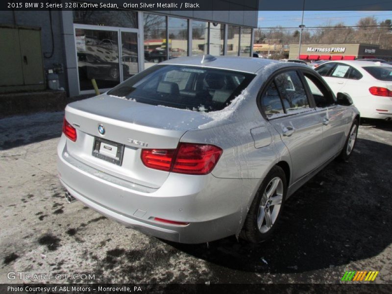 Orion Silver Metallic / Black 2015 BMW 3 Series 328i xDrive Sedan