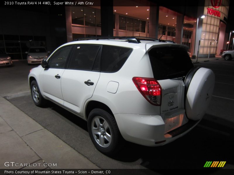 Super White / Ash Gray 2010 Toyota RAV4 I4 4WD