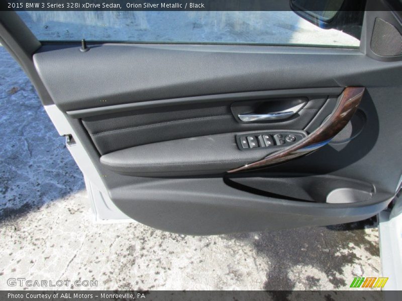 Orion Silver Metallic / Black 2015 BMW 3 Series 328i xDrive Sedan