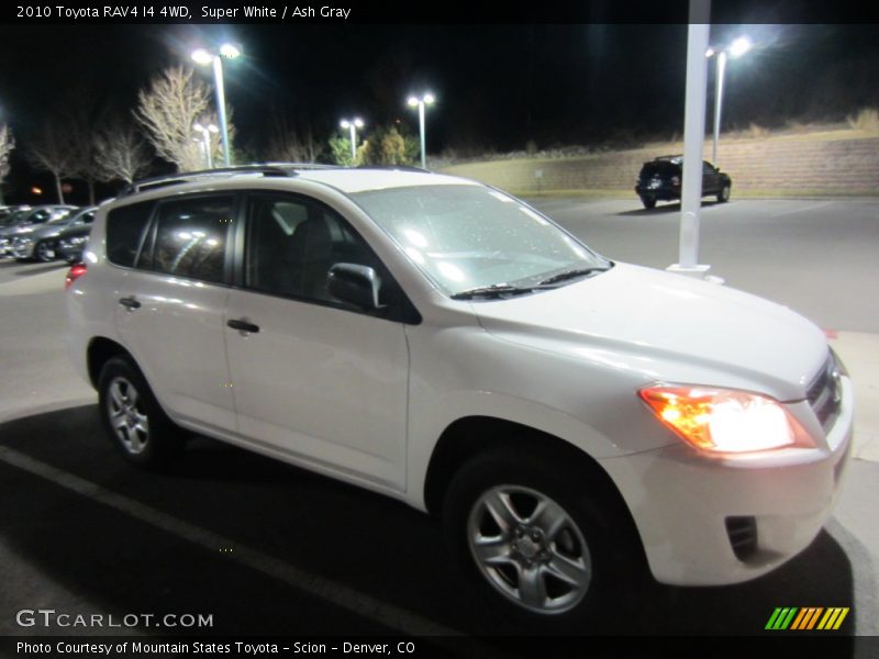 Super White / Ash Gray 2010 Toyota RAV4 I4 4WD