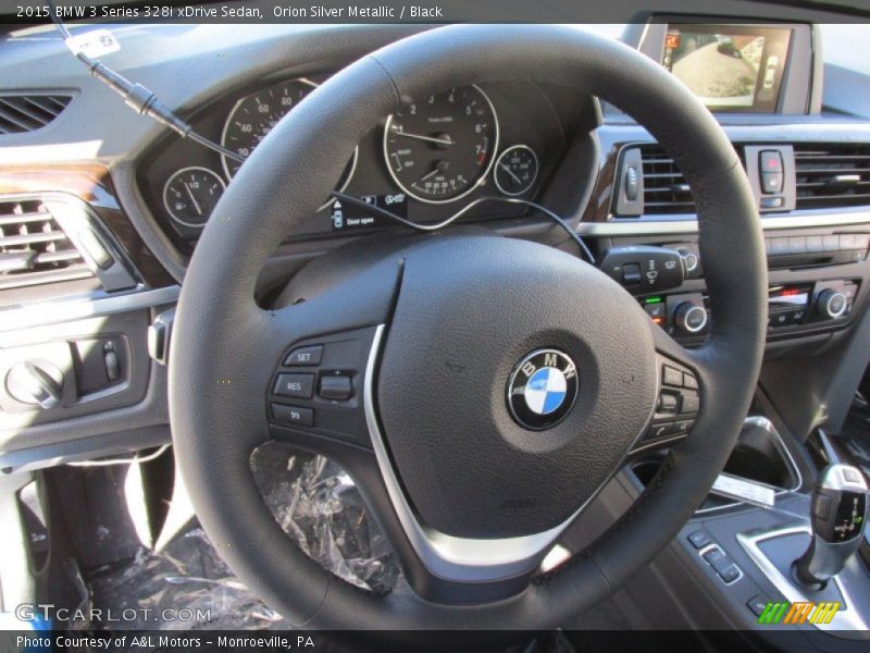 Orion Silver Metallic / Black 2015 BMW 3 Series 328i xDrive Sedan