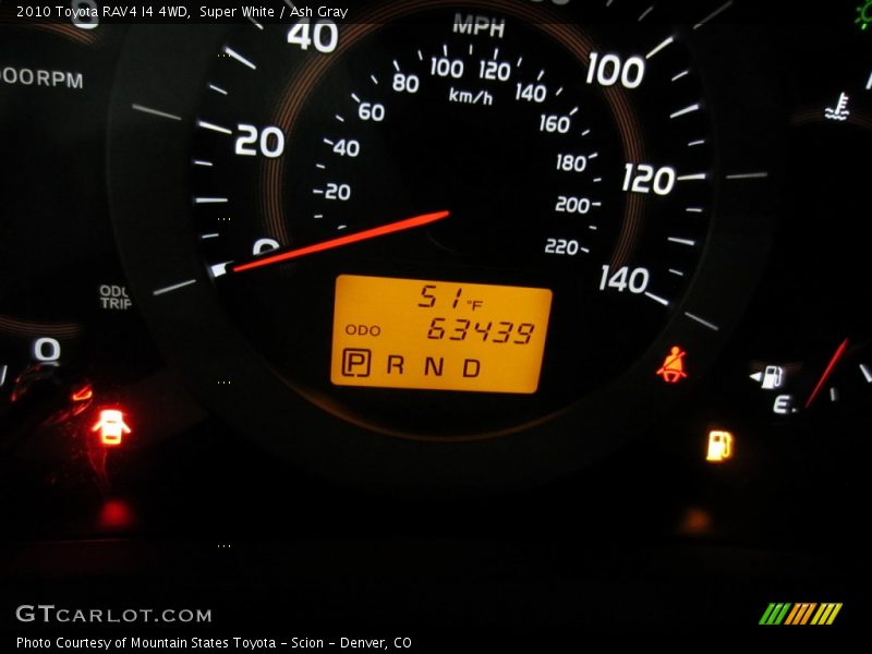 Super White / Ash Gray 2010 Toyota RAV4 I4 4WD