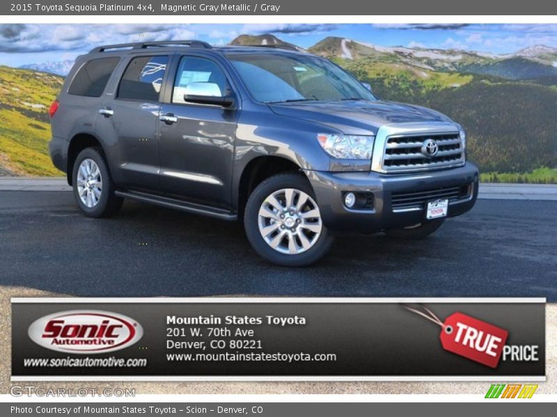 Magnetic Gray Metallic / Gray 2015 Toyota Sequoia Platinum 4x4