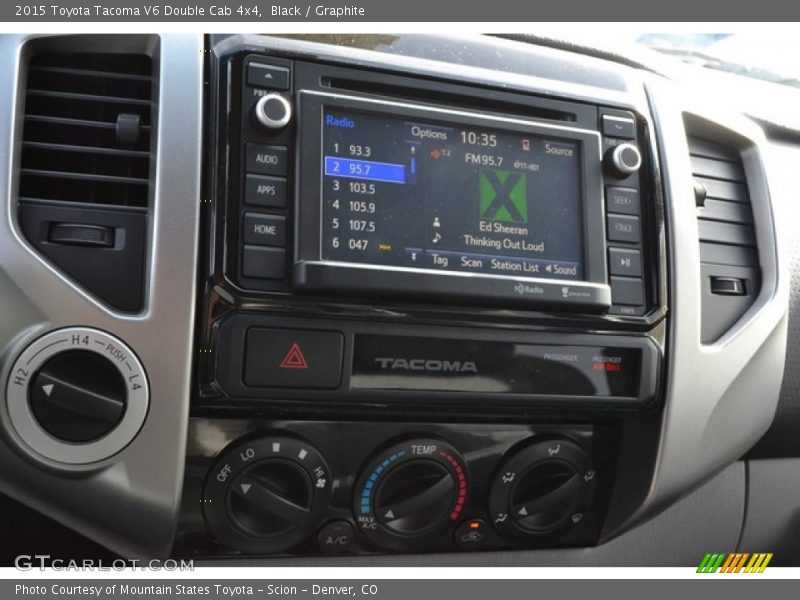 Black / Graphite 2015 Toyota Tacoma V6 Double Cab 4x4