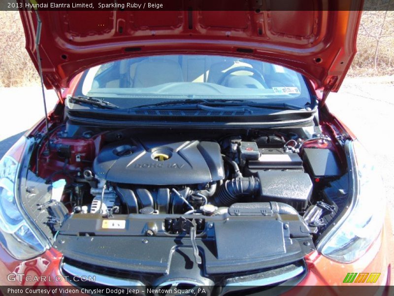 Sparkling Ruby / Beige 2013 Hyundai Elantra Limited
