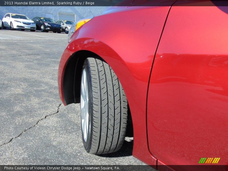 Sparkling Ruby / Beige 2013 Hyundai Elantra Limited