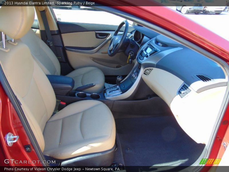 Sparkling Ruby / Beige 2013 Hyundai Elantra Limited
