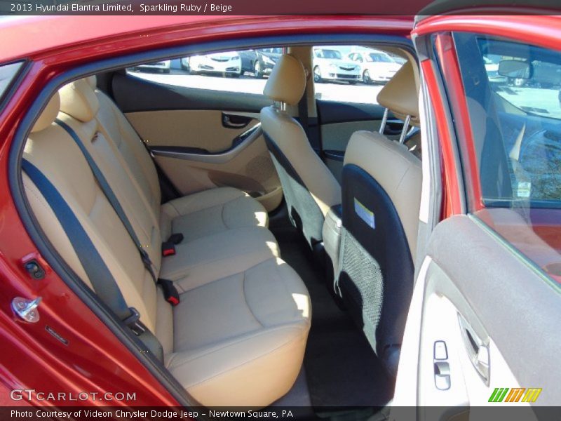 Sparkling Ruby / Beige 2013 Hyundai Elantra Limited