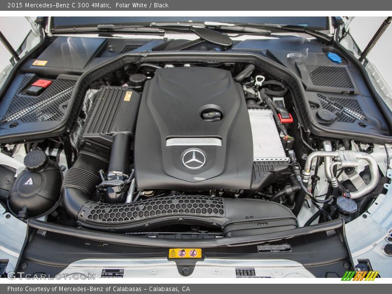 Polar White / Black 2015 Mercedes-Benz C 300 4Matic