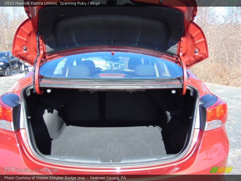 Sparkling Ruby / Beige 2013 Hyundai Elantra Limited