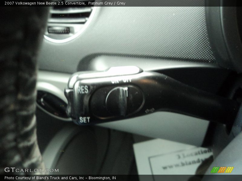 Platinum Grey / Grey 2007 Volkswagen New Beetle 2.5 Convertible