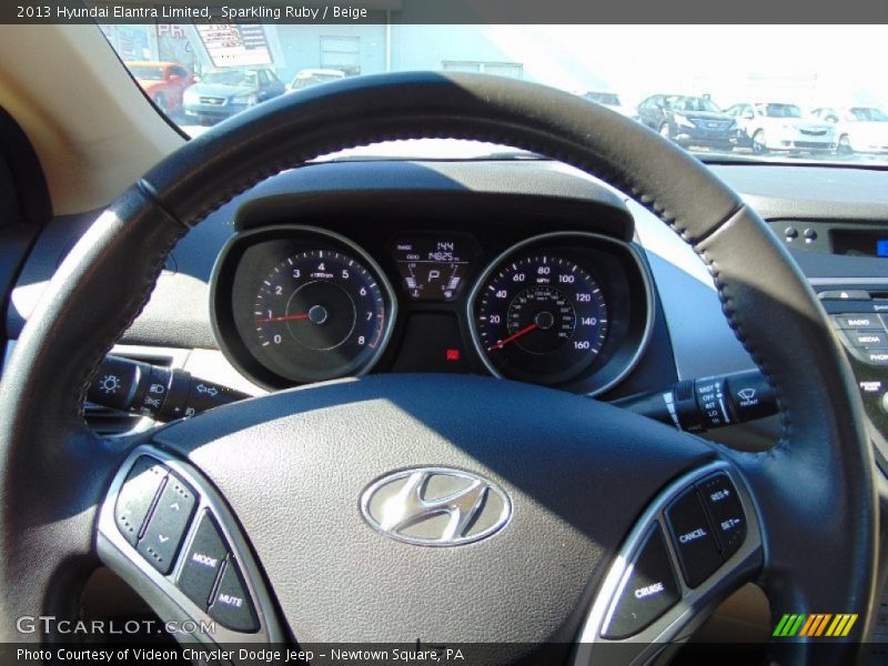 Sparkling Ruby / Beige 2013 Hyundai Elantra Limited