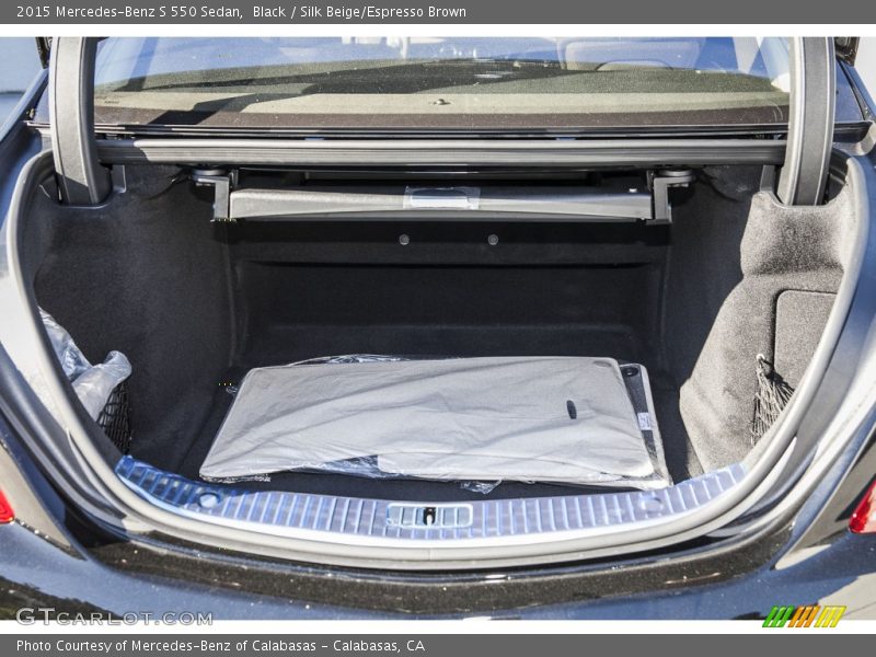 Black / Silk Beige/Espresso Brown 2015 Mercedes-Benz S 550 Sedan