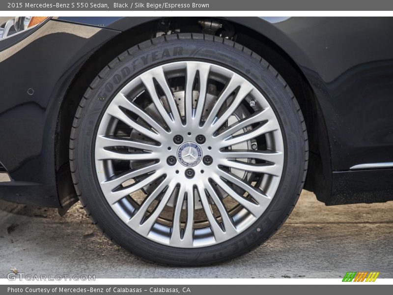 Black / Silk Beige/Espresso Brown 2015 Mercedes-Benz S 550 Sedan