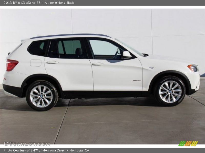 Alpine White / Black 2013 BMW X3 xDrive 35i