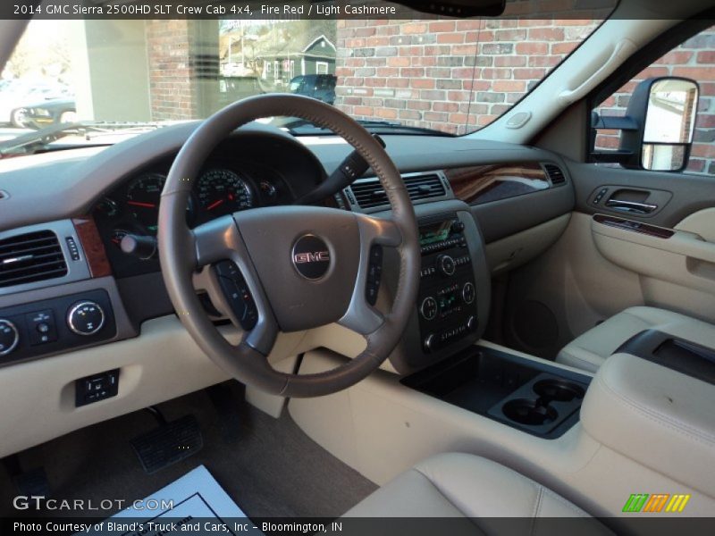 Fire Red / Light Cashmere 2014 GMC Sierra 2500HD SLT Crew Cab 4x4