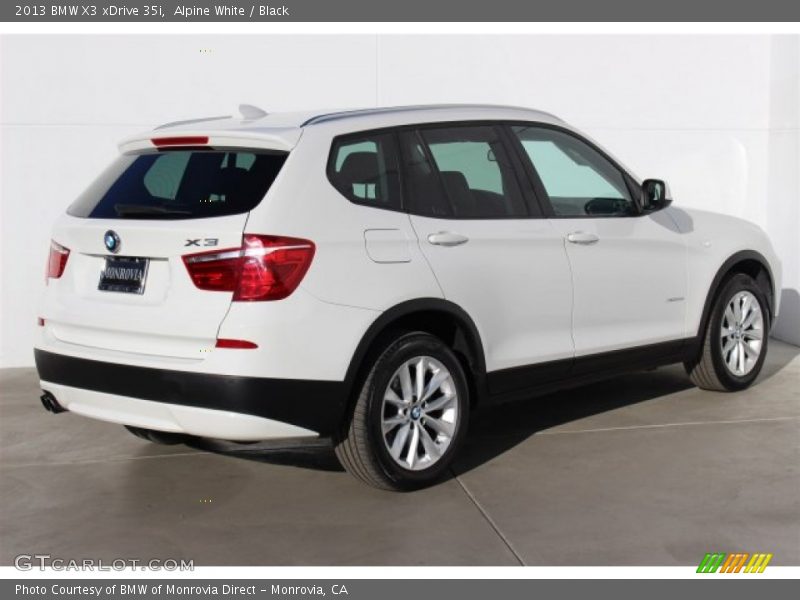 Alpine White / Black 2013 BMW X3 xDrive 35i