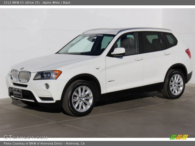 Alpine White / Black 2013 BMW X3 xDrive 35i