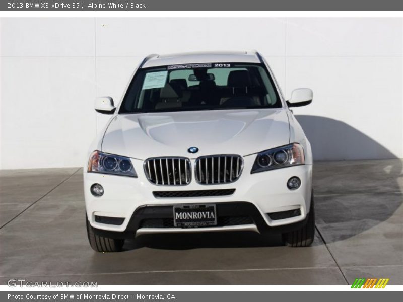 Alpine White / Black 2013 BMW X3 xDrive 35i