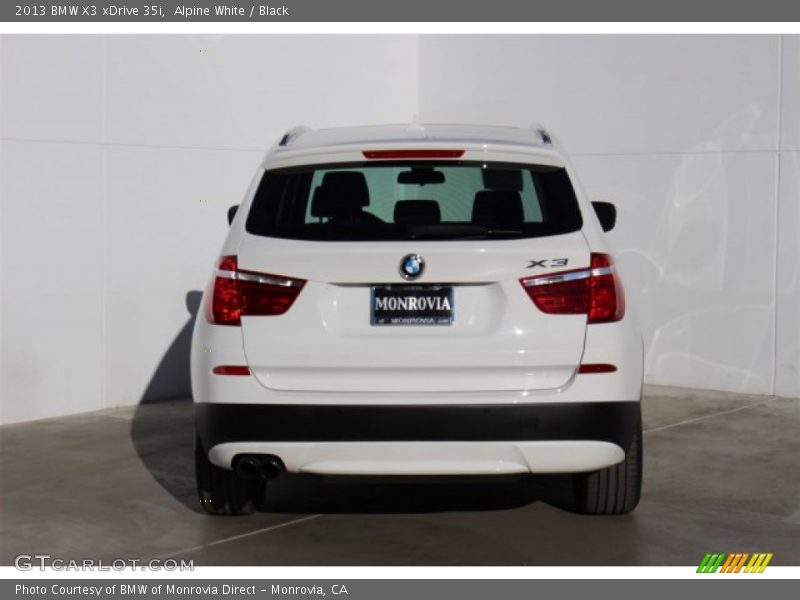 Alpine White / Black 2013 BMW X3 xDrive 35i