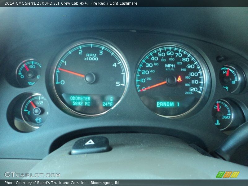 Fire Red / Light Cashmere 2014 GMC Sierra 2500HD SLT Crew Cab 4x4