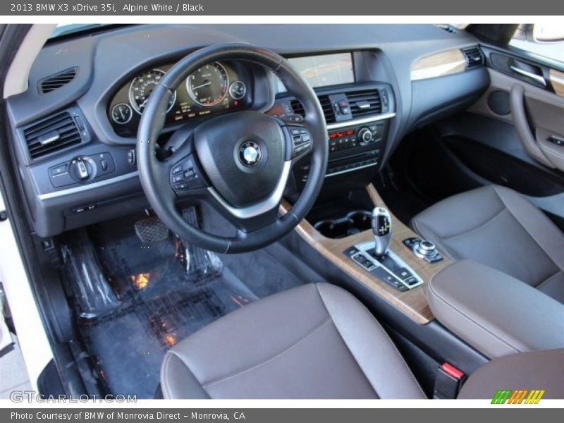 Alpine White / Black 2013 BMW X3 xDrive 35i