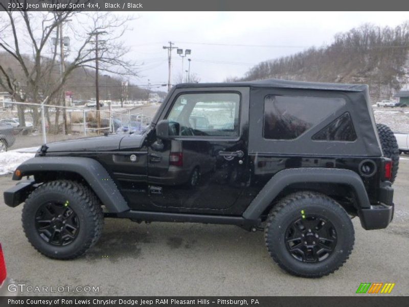 Black / Black 2015 Jeep Wrangler Sport 4x4