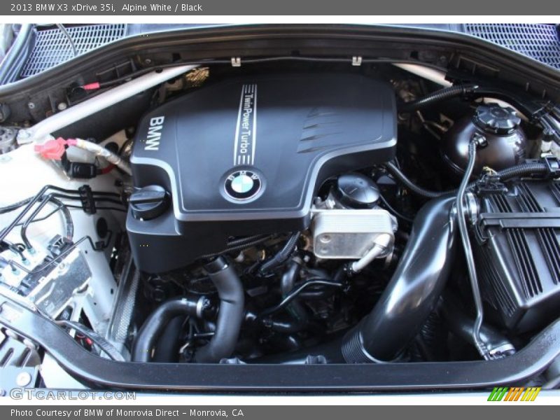 Alpine White / Black 2013 BMW X3 xDrive 35i