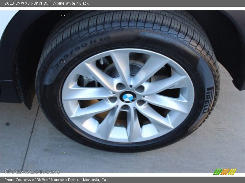 Alpine White / Black 2013 BMW X3 xDrive 35i