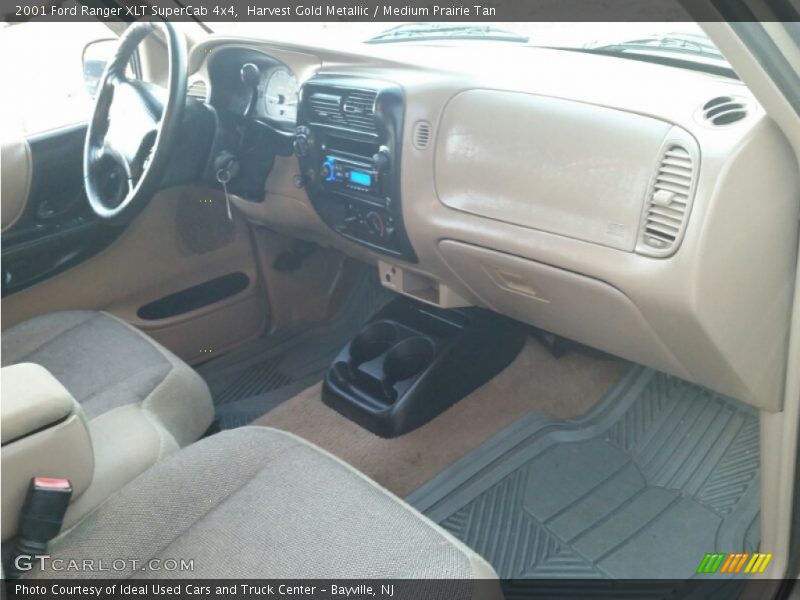 Harvest Gold Metallic / Medium Prairie Tan 2001 Ford Ranger XLT SuperCab 4x4