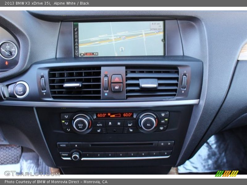Alpine White / Black 2013 BMW X3 xDrive 35i