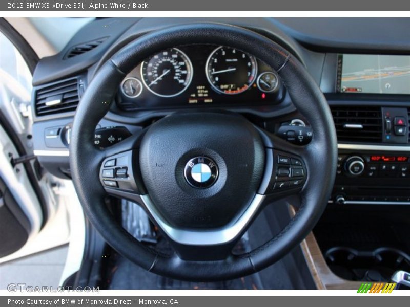 Alpine White / Black 2013 BMW X3 xDrive 35i