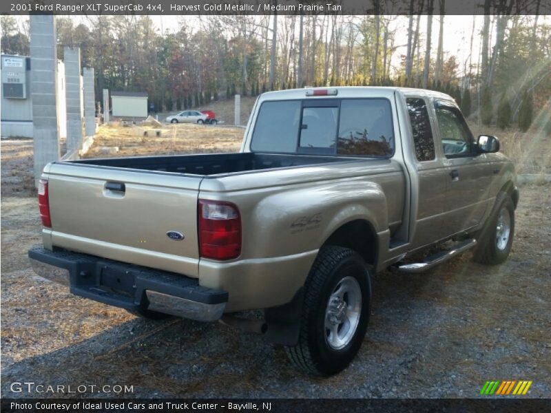 Harvest Gold Metallic / Medium Prairie Tan 2001 Ford Ranger XLT SuperCab 4x4