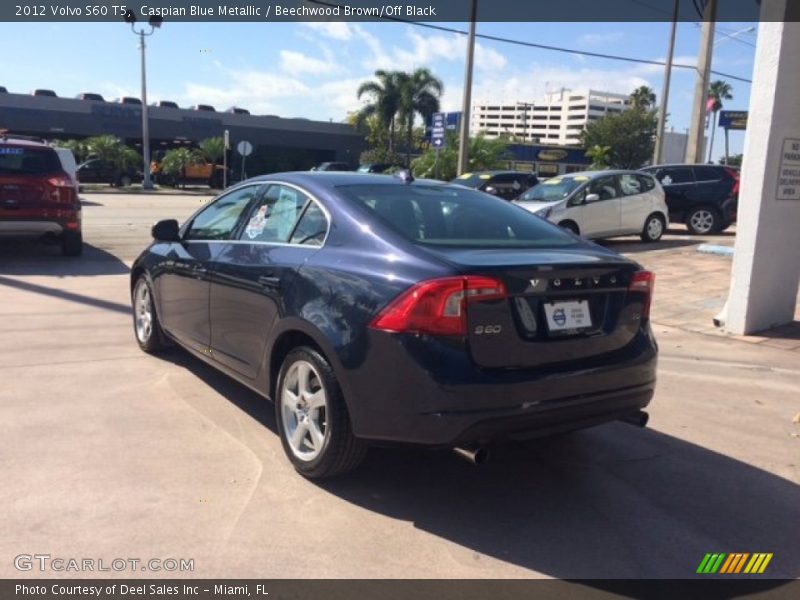 Caspian Blue Metallic / Beechwood Brown/Off Black 2012 Volvo S60 T5