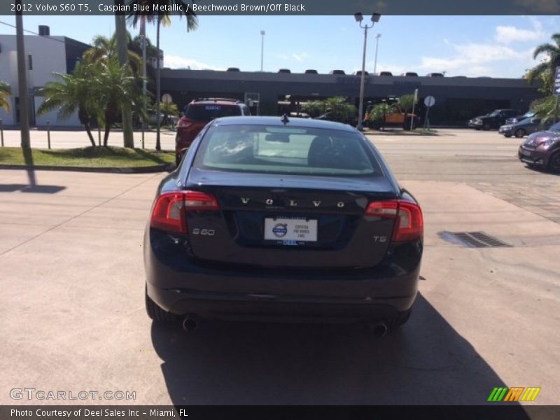 Caspian Blue Metallic / Beechwood Brown/Off Black 2012 Volvo S60 T5