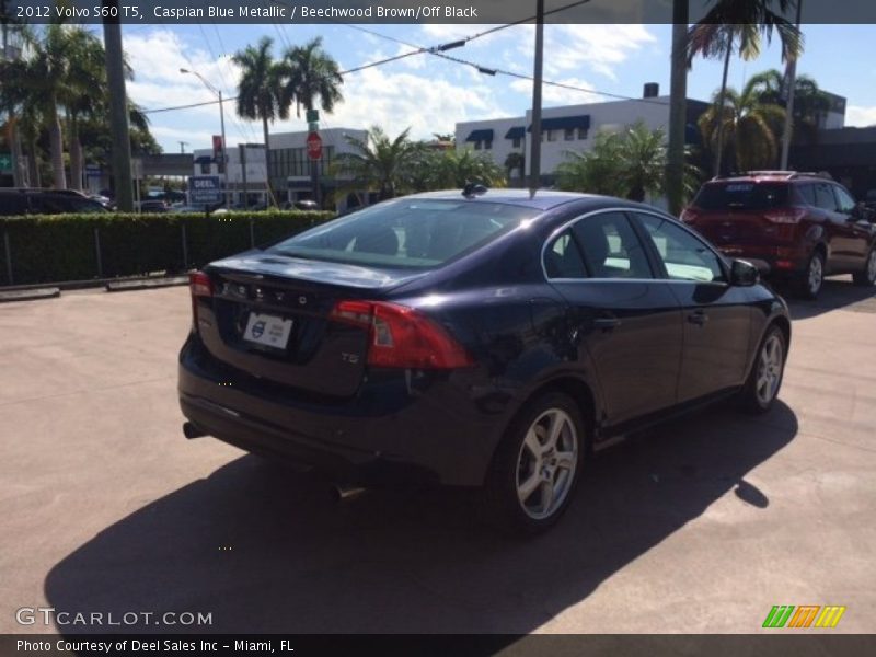 Caspian Blue Metallic / Beechwood Brown/Off Black 2012 Volvo S60 T5
