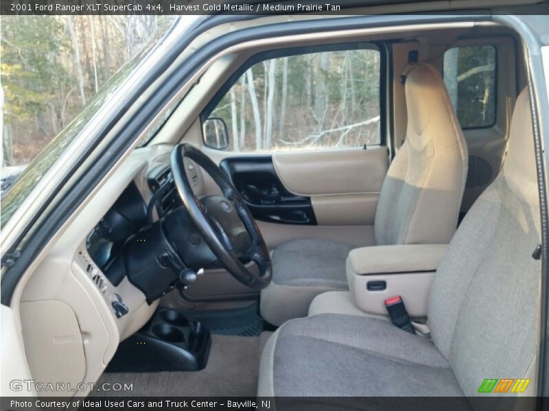 Harvest Gold Metallic / Medium Prairie Tan 2001 Ford Ranger XLT SuperCab 4x4