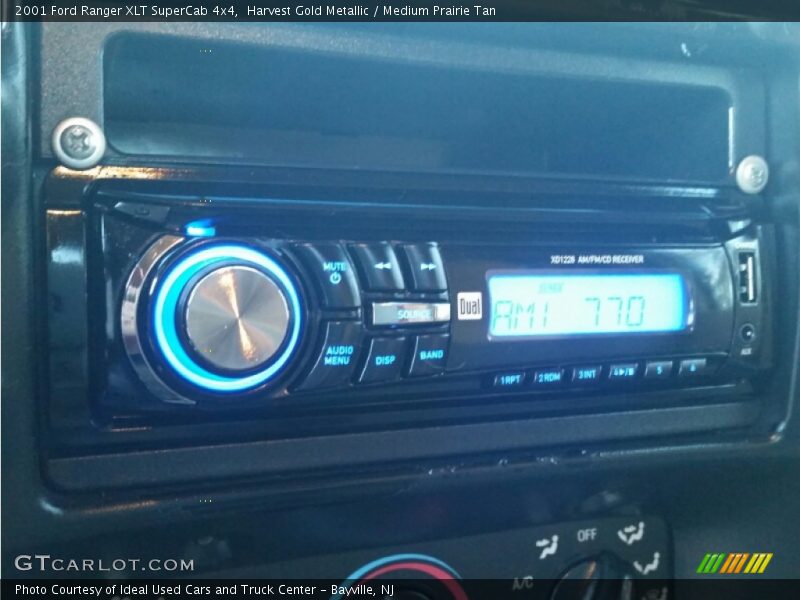 Harvest Gold Metallic / Medium Prairie Tan 2001 Ford Ranger XLT SuperCab 4x4