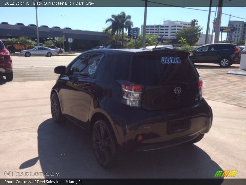 Black Currant Metallic / Dark Gray 2012 Scion iQ