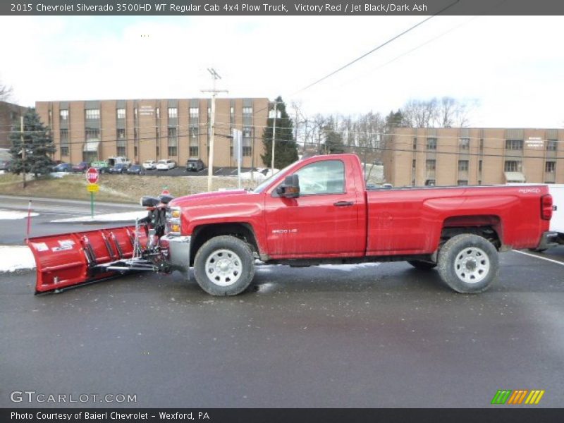  2015 Silverado 3500HD WT Regular Cab 4x4 Plow Truck Victory Red