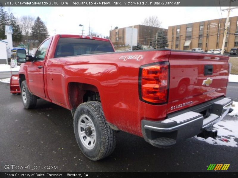 Victory Red / Jet Black/Dark Ash 2015 Chevrolet Silverado 3500HD WT Regular Cab 4x4 Plow Truck