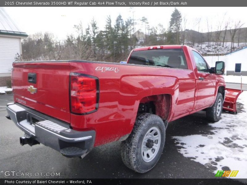 Victory Red / Jet Black/Dark Ash 2015 Chevrolet Silverado 3500HD WT Regular Cab 4x4 Plow Truck