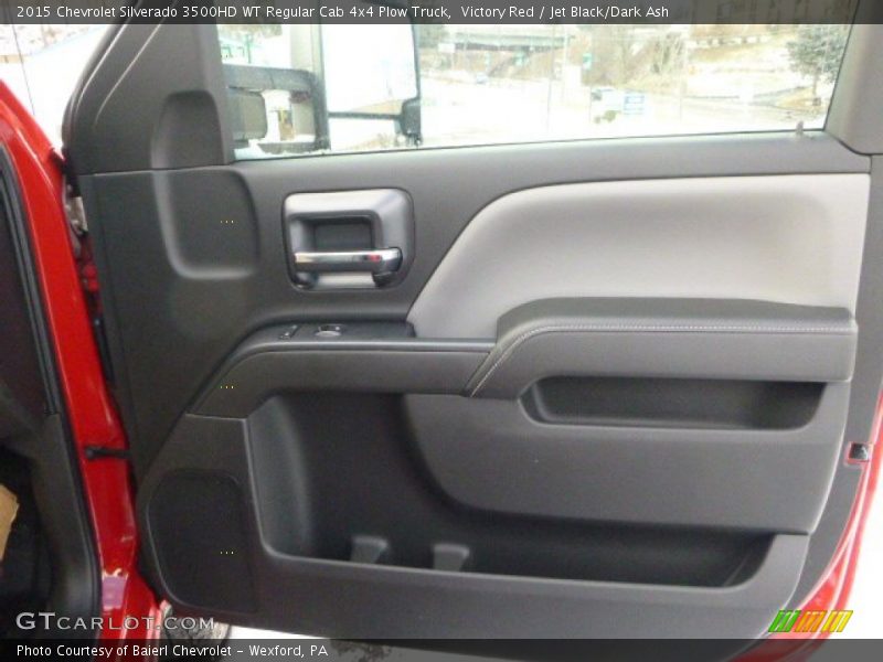 Victory Red / Jet Black/Dark Ash 2015 Chevrolet Silverado 3500HD WT Regular Cab 4x4 Plow Truck