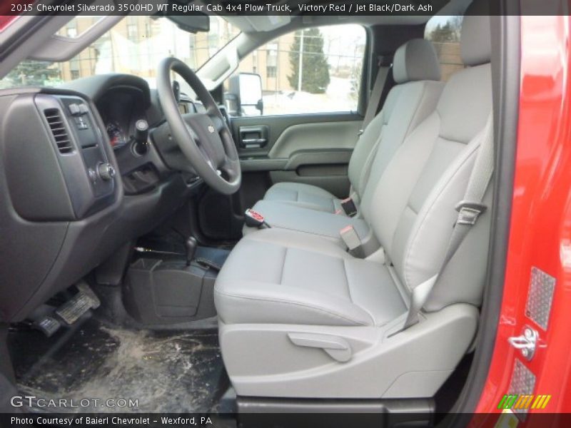 Front Seat of 2015 Silverado 3500HD WT Regular Cab 4x4 Plow Truck
