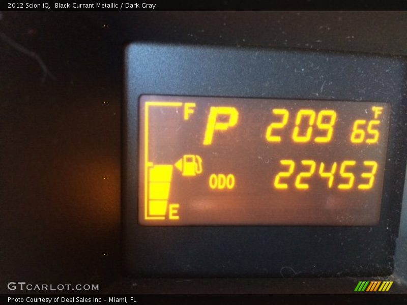 Black Currant Metallic / Dark Gray 2012 Scion iQ